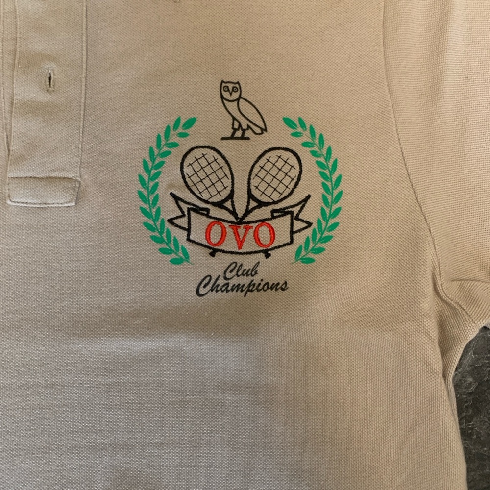 Men's Polo Shirt with Embroidered OVO Logo